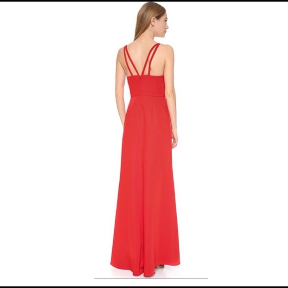 BCBGMaxAzria Kelbie Orange / Red Maxi Dress - Picture 2 of 3